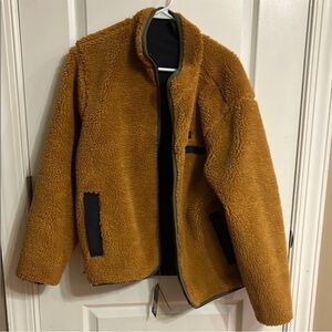 Roark Blue and Tan Reversible Puffer Jacket